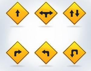 Traffic signs set Photoshop brush