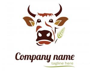 Cow logo design Photoshop brush
