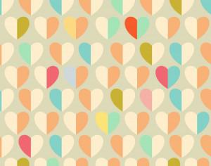 Love pattern with hearts Photoshop brush