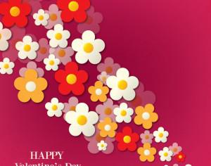 Happy Valentine's Day vector illustration Photoshop brush