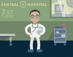 Doctor profession vector character illustration Photoshop brush