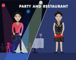 Party girl editor vector character illustration Photoshop brush