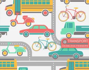City transport seamless pattern Photoshop brush