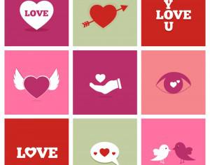 Valentine's Day Icons Photoshop brush