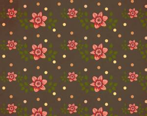 Vintage pattern with flowers Photoshop brush