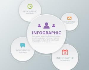 Social Media Infographic Template Photoshop brush