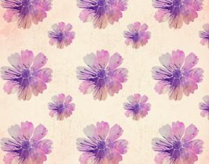 Watercolor floral pattern Photoshop brush