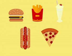 American Fast Food Icons Photoshop brush