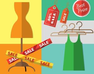 Shopping objects illustration for design Photoshop brush