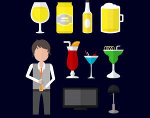 Icons for bartender Photoshop brush