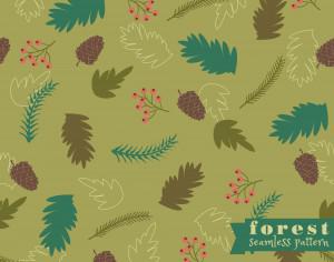 Forest seamless pattern Photoshop brush