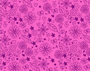 Doodle floral pattern Photoshop brush
