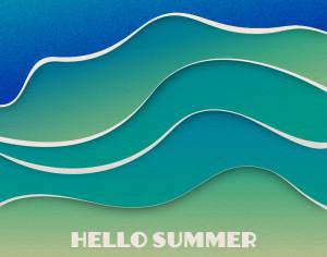 Summer waves  Photoshop brush