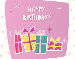 Happy Birthday card Photoshop brush