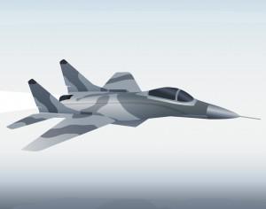 Vector illustration Military aircraft Photoshop brush