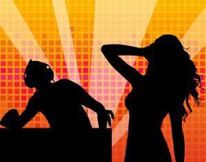 Vector illustration Disco Photoshop brush