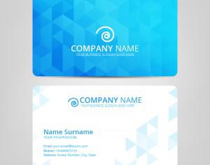 Blue Business Card Photoshop brush