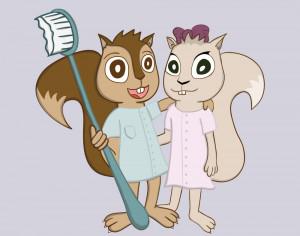Dentist Squirrels Holding a Toothbrush Photoshop brush
