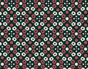 Retro navy, cream, and red mosaic pattern Photoshop brush