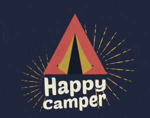 Happy Camper Illustration Photoshop brush