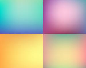 Abstract colorful blurred backgrounds set Photoshop brush
