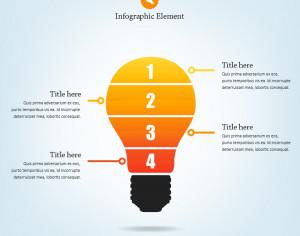 Lightbulb Infographic Photoshop brush