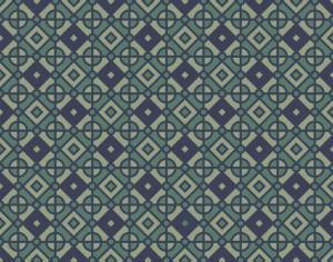 Vintage Geometric Blue and Green Pattern Photoshop brush