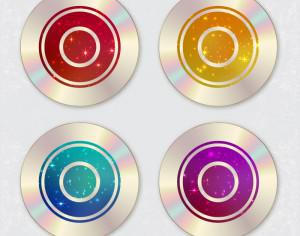 CD design with starry sky cover Photoshop brush