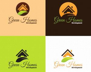 Green Home Logo Photoshop brush