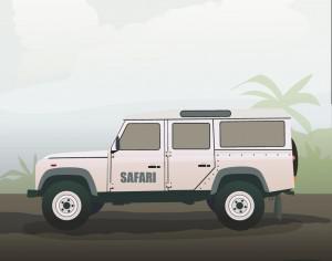 safari truck Photoshop brush