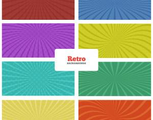 Retro Backgrounds Set Photoshop brush