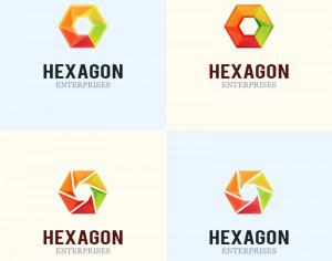 Hexagon Logo Design Photoshop brush