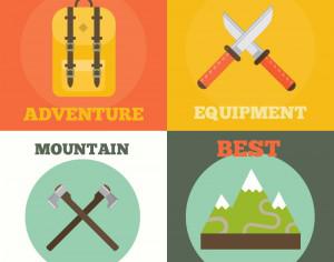 Mountain Adventure Icons Photoshop brush