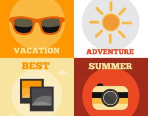 Summer Vacation Icons Photoshop brush