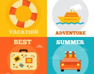 Summer Vacation Icons Photoshop brush