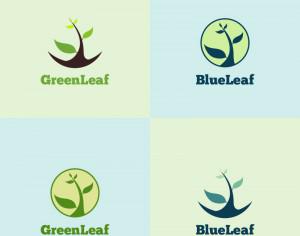 Green Leaf Logo Photoshop brush