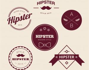 Retro Vintage Icons or Logotypes set. Vector design elements, business signs, logos, identity, labels, badges and objects Photoshop brush