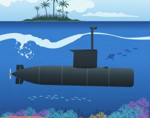submarine Photoshop brush