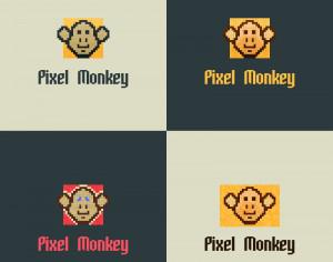 Pixel Monkey Vector Logo Photoshop brush