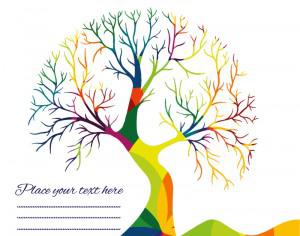 Abstract vector tree Photoshop brush