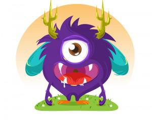 Cute monster Photoshop brush