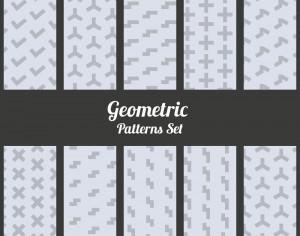 Geometric patterns set Photoshop brush