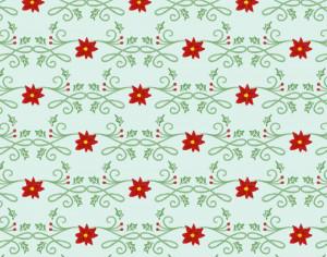 Christmas pattern with floral decoration Photoshop brush