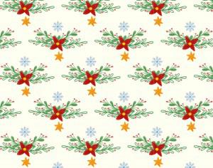 Christmas pattern with floral decoration Photoshop brush