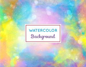Watercolor background with frame Photoshop brush