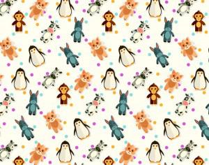 Pattern With Cute Animals Photoshop brush