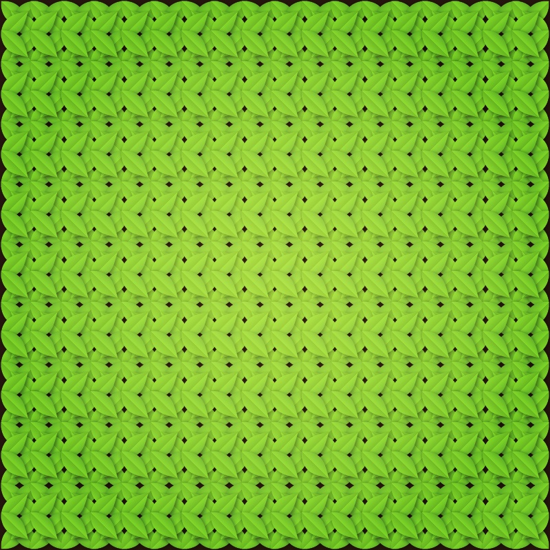 Green leaves pattern Photoshop brush