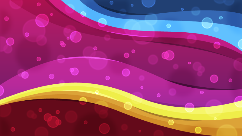 Abstract Waves with Bokeh Photoshop brush