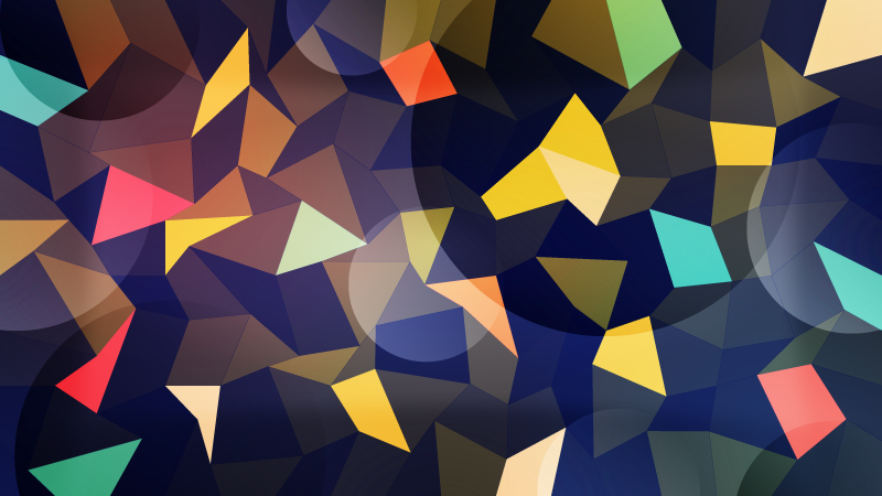 Colorful Polygons with Circles Photoshop brush