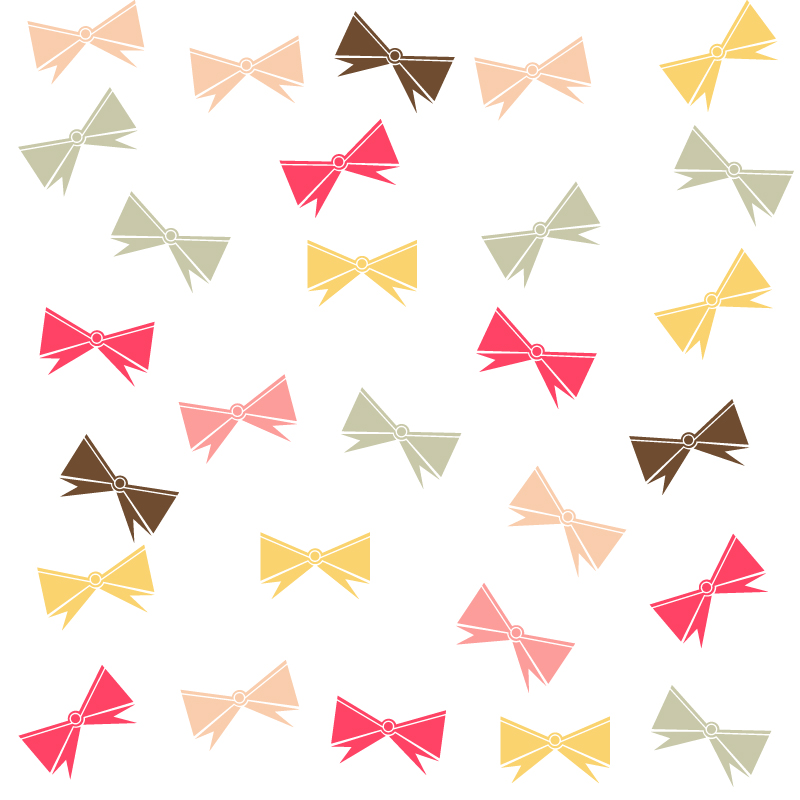 Pattern with ribbons Photoshop brush